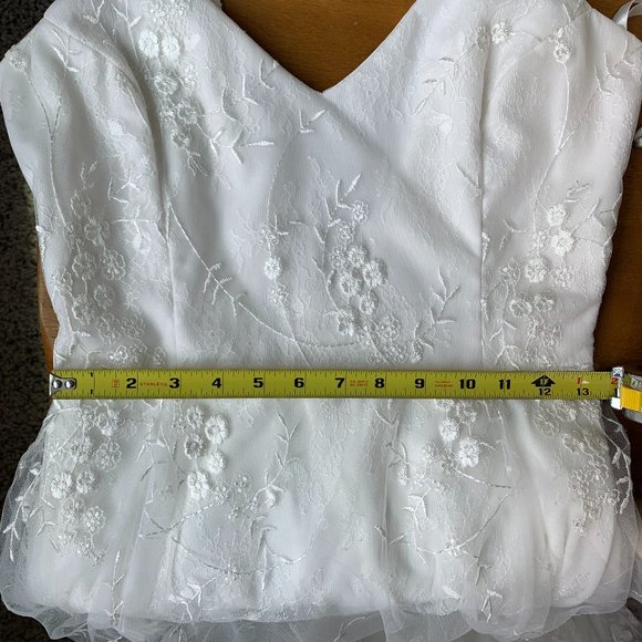 NWT Tara Lauren Carmen Wedding Bridal Dress with Embroidered Tulle - Picture 9 of 15